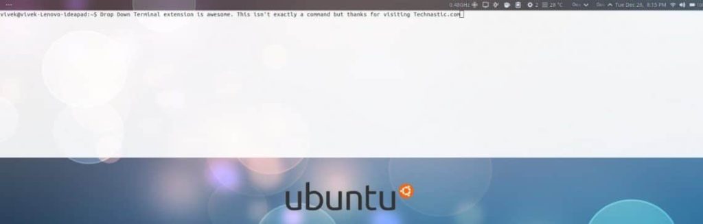 drop down terminal