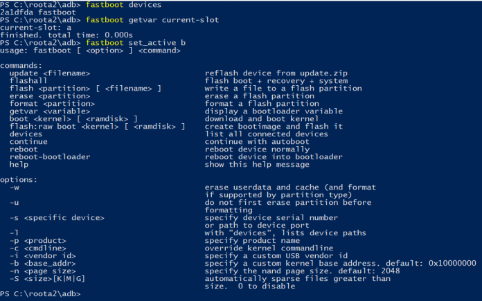 ADB Fastboot Commands
