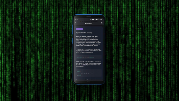 Mobile Apps for Learning to Code Mobile Apps for Learning to Code