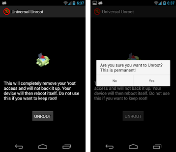 How to Unroot Android Device