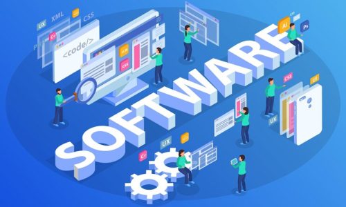 Trailblazing Innovation in Hardware and Software Development web-development-isometric-concept-composition-illustration_1284-55922